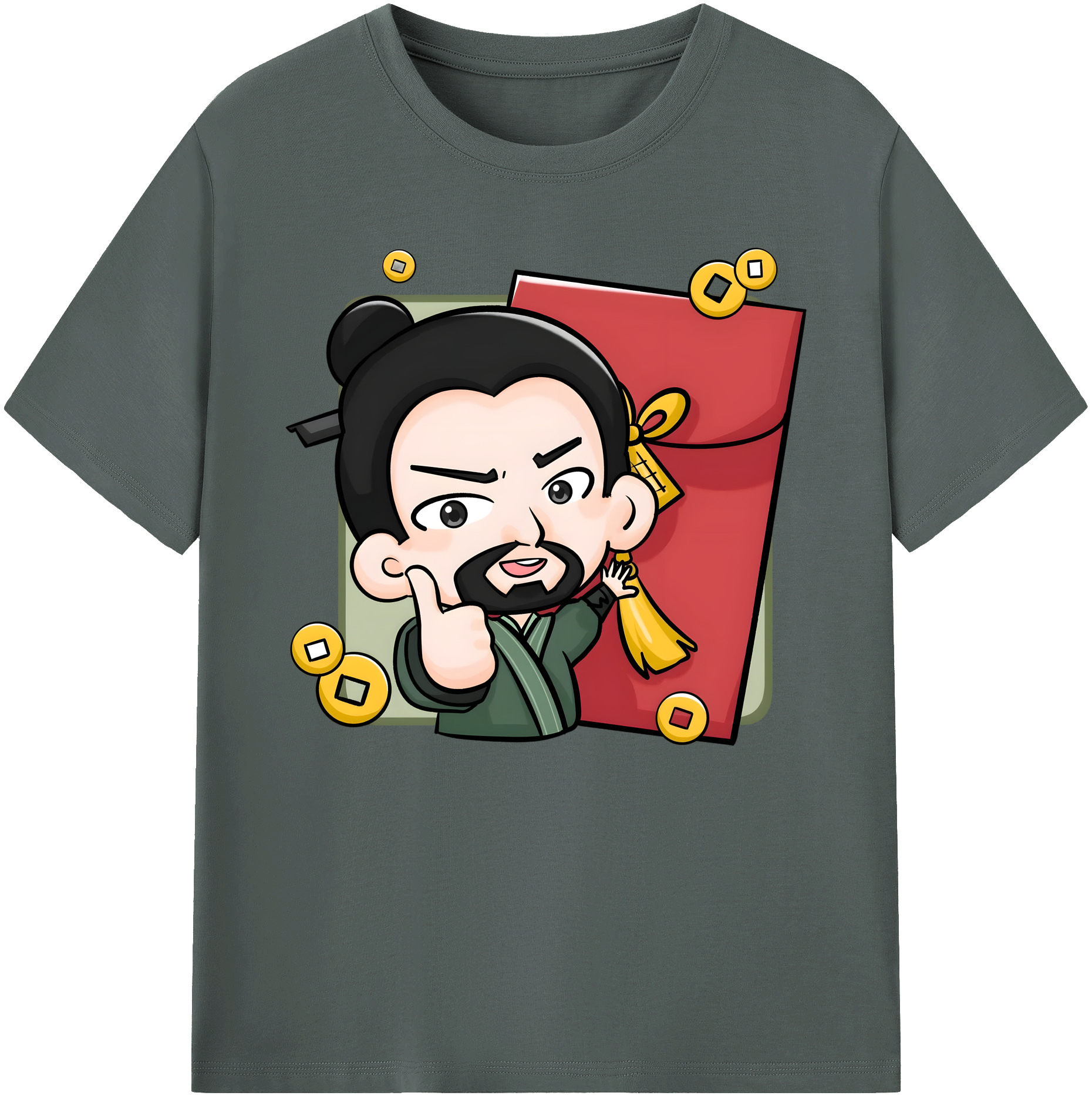（画像用） Ne Zha 2 ナタ 魔童の大暴れ 綿100％ メンズ半袖Tシャツ｜肌触りやわらか＆通気性
